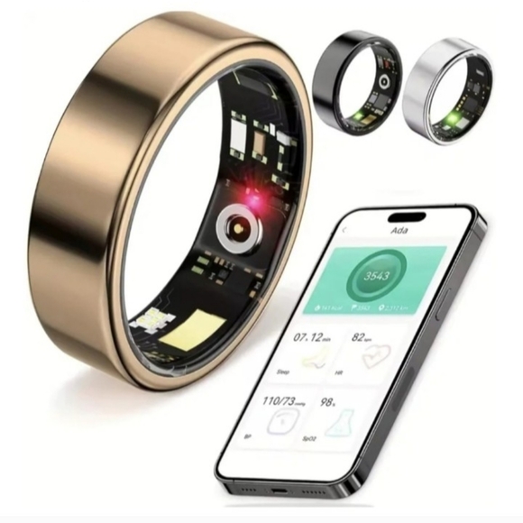 Smart Ring In Gold Size 8 - Picture 2 of 12